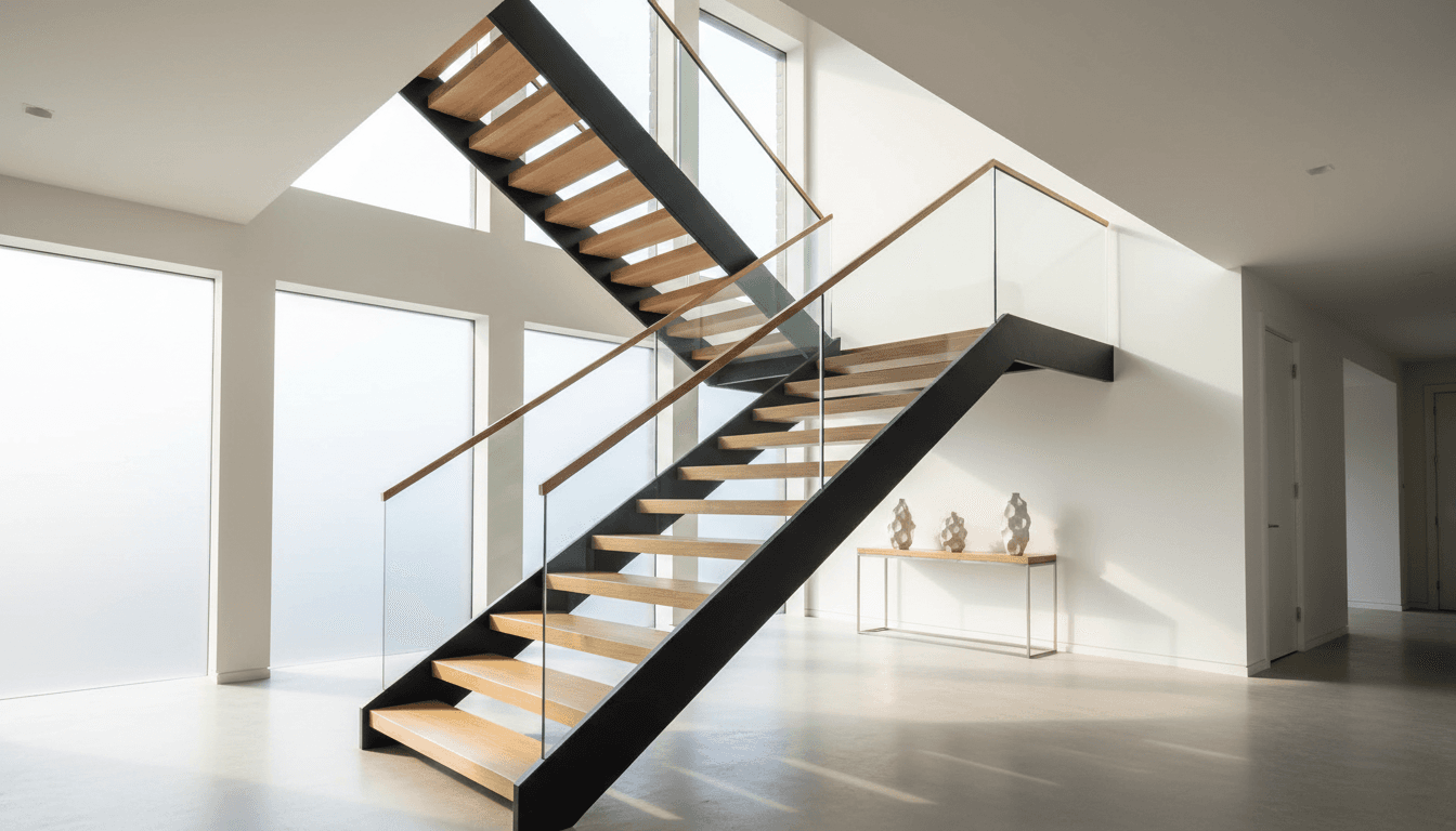 Elegant oak stair renovation